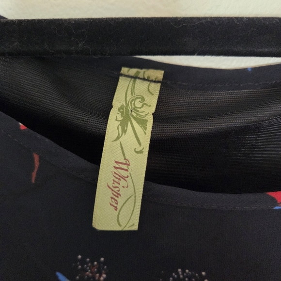 Whisper Tunic Top with Bird Print - Picture 3 of 6